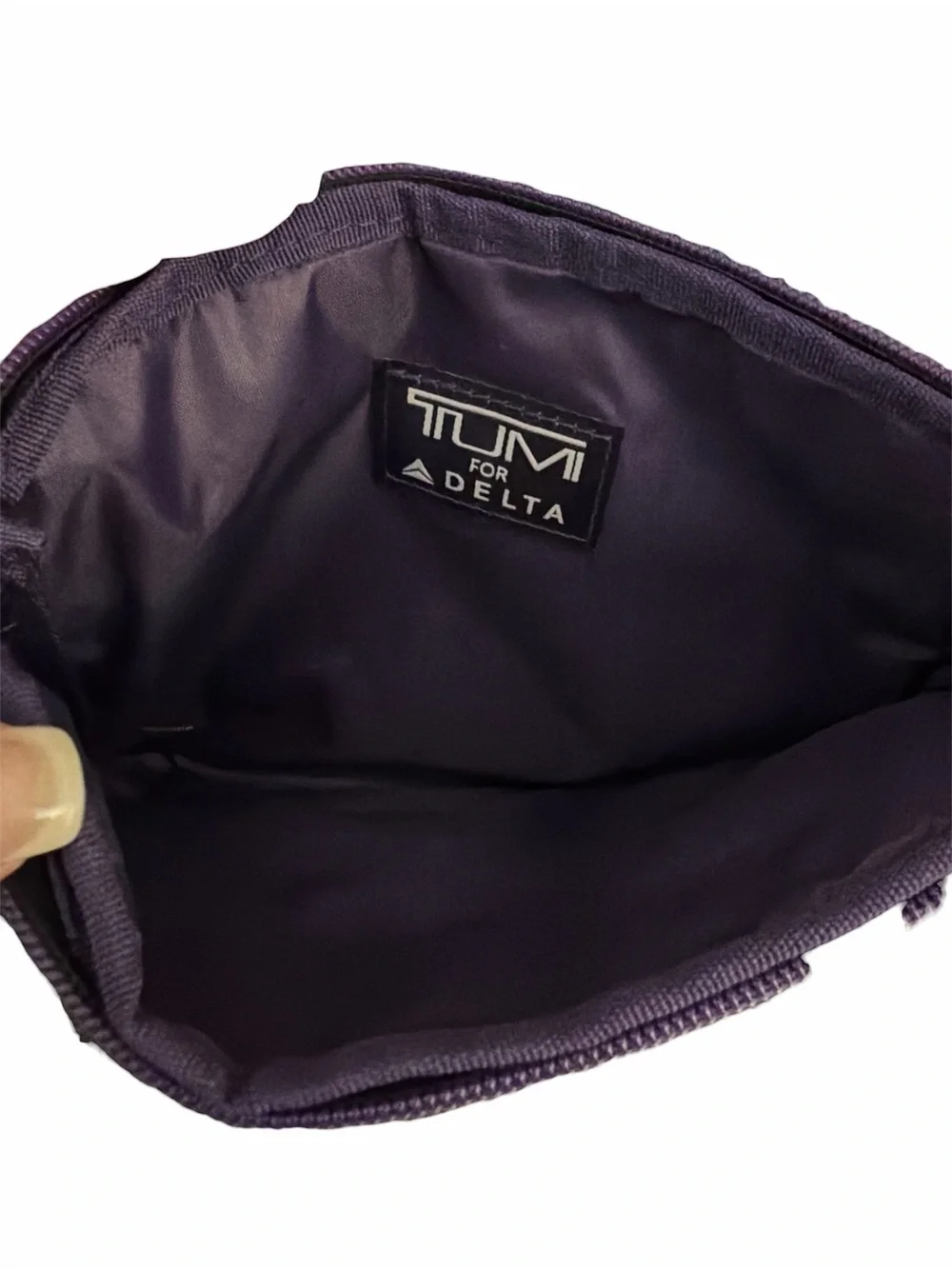 Tumi Black Nylon Toiletry Pouch with Subtle Logo